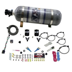 Dodge Viper Nitrous Oxide Kit - Nitrous Express - EFI Dual Nozzle (100-300HP) w/Composite Bottle - `08-`10
